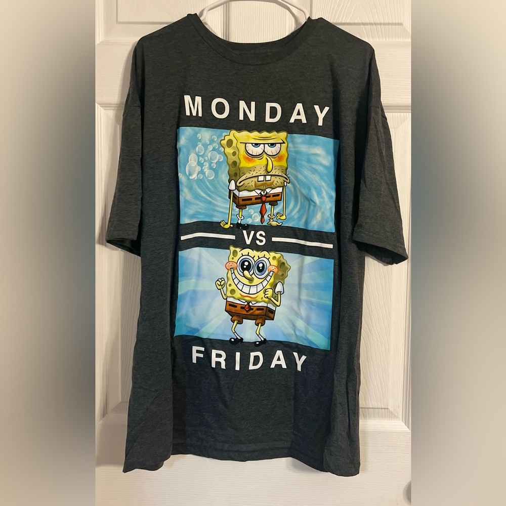 HYBRID APPAREL SPONGEBOB SQUAREPANTS T-SHIRT ADULT 2XL NEW W/O TAGS